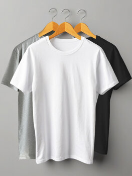 Bolf Damen T-Shirt uni Mehrfarbig  SD211-3P 3PACK