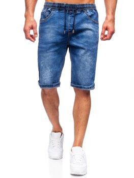 Bolf Herren Kurze Hose Jeans Shorts Dunkelblau  K15010