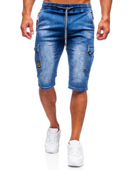 Bolf Herren Kurze Hose Jeans Shorts Dunkelblau bojówki  KR1202P-1