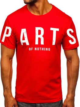 Bolf Herren T-Shirt mit Motiv Rot 1180