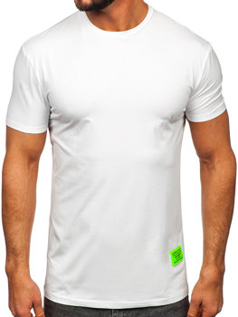 Bolf Herren T-Shirt mit Motiv Weiß  MT3046