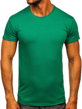 Bolf Herren T-Shirt ohne Motiv Grün 2005-101
