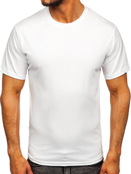 Bolf Herren T-Shirt ohne Motiv Weiß  192397